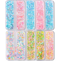 1 Box Butterfly Heart Star Various Shapes Nail Art Sequins Nail Glitter Flakes DIY Manicure Decorations
