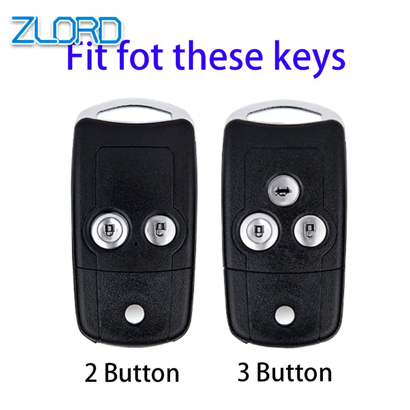 2 3 Buttons For Honda Civic Fit Accord CRV HRV Jazz Odyssey For Acura TL TSX ZDX RSX CRZ New TPU Car Flip Key Case Cover Shell