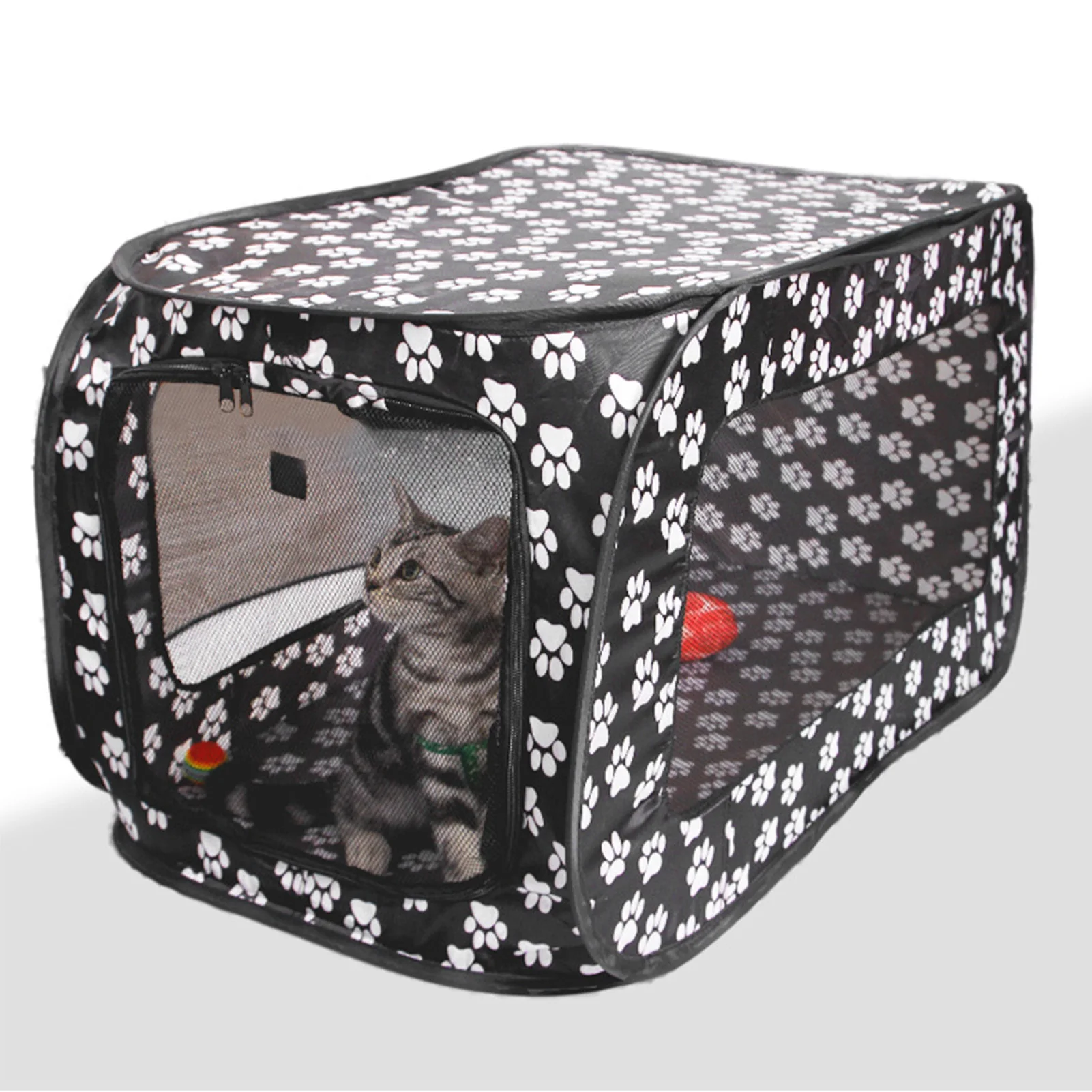 Foldable Dog Tent Pop Up Rectangle Large Space Breathable Portable Car Seat Kennel Pet Playpen For Pets Dogs Cats