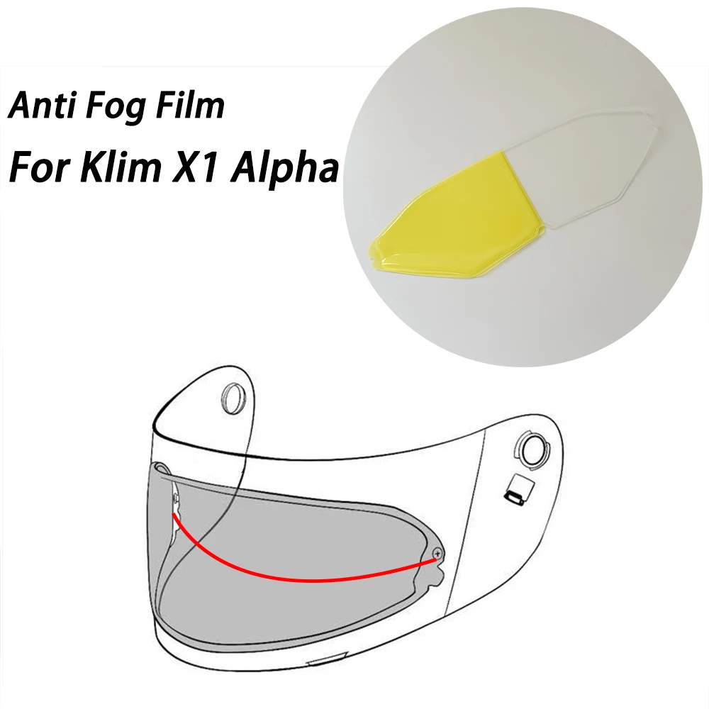 

Motorcycle Helmet Visor Anti Fog Film For Klim X1 Alpha Visor Clear Anti-Fog