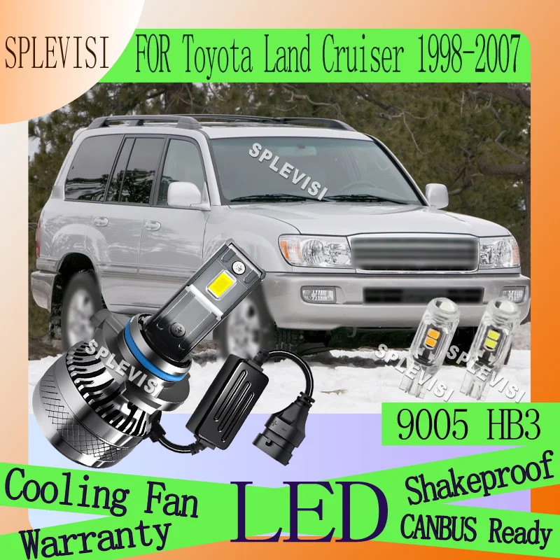 Cooling Fan Energy Efficient and Easy Fit  High Beam For Toyota Land Cruiser 1998 1999 2000 2001 2002 2003 2004 2005 2006 2007