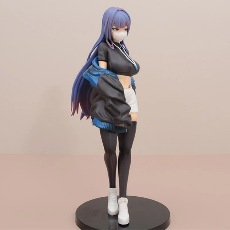 24cm Masked Yuna Illustration Biya Painter Manga Figure Model Statue Collection Desktop Decoration Ornament Toys Gifts
