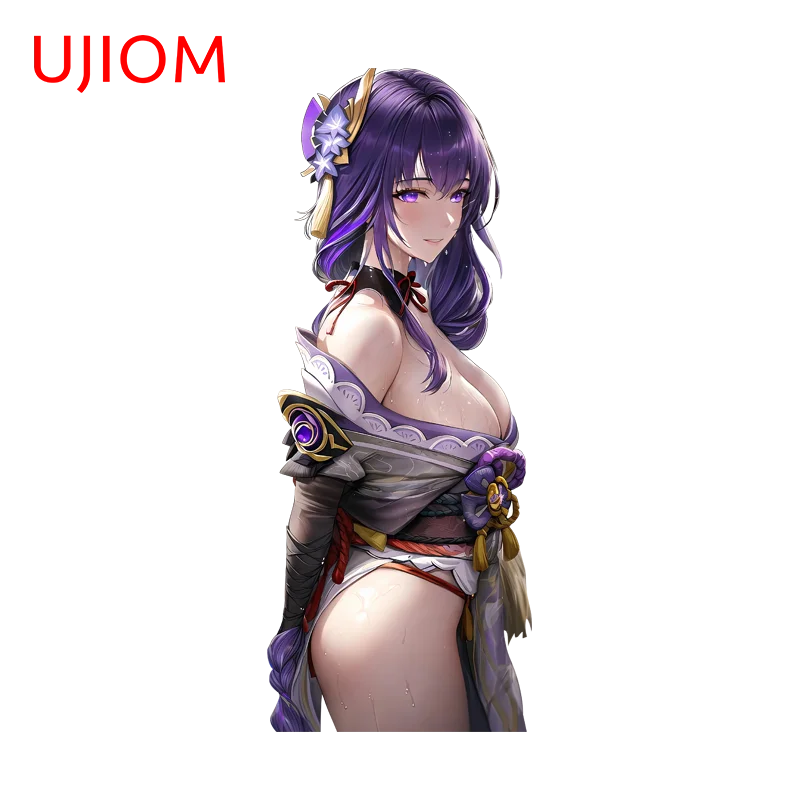 UJIOM Genshin Impact Raiden Shogun Wall Sticker Exquisite Sunscreen Sexy Waifu Graffiti Decal Fashionable Refrigerator Decor