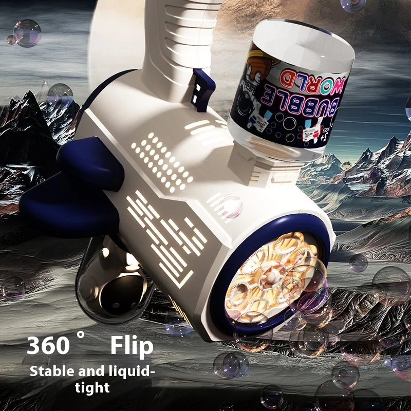 Popular Bubble Machine, Children's Astronaut, Fully Automatic Bubble Gun, Children's Day Gift