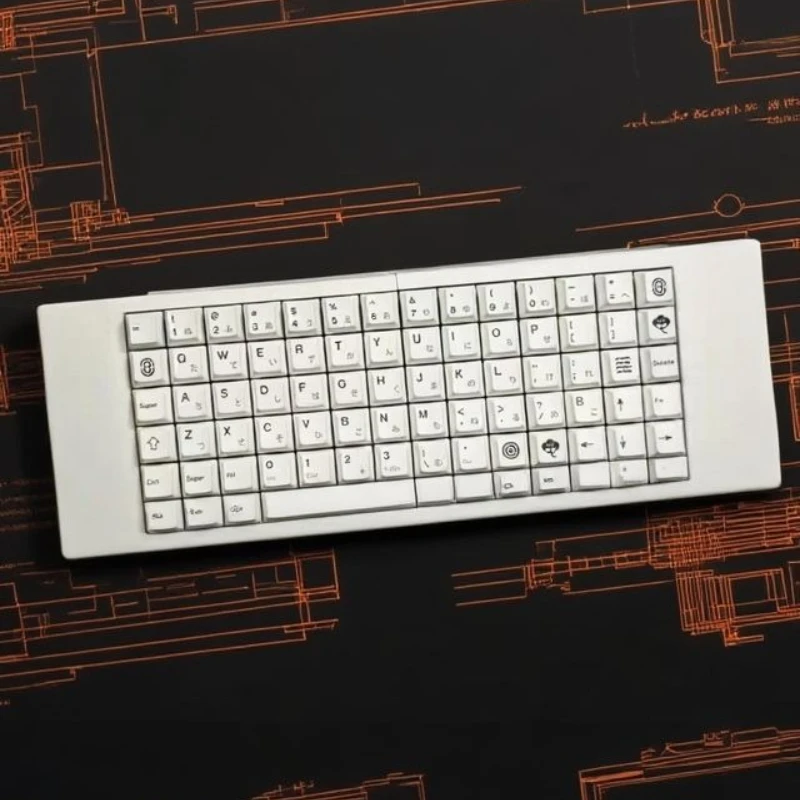 

MiFuny 14X5 inline Wired Mini Keyboard Kit Planck Keyboard 3D Custom Hot-swap QMK/VIAL RGB Ergonomic Gaming Keyboard PC Gift