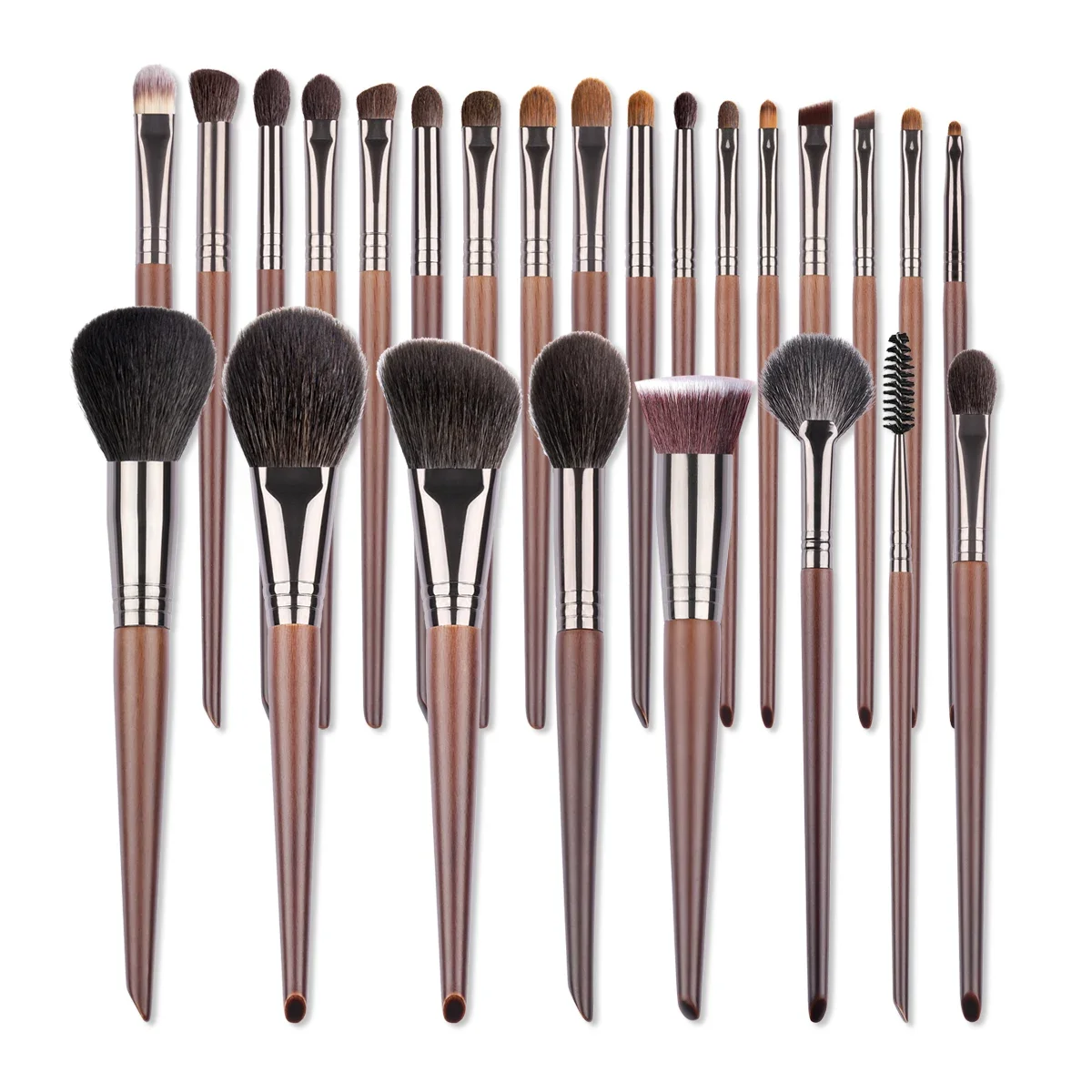 Zestaw pędzli do makijażu OVW 24/25 sztuk naturalny kozie włosy w proszku podkład do konturowania mieszanie cieni do powiek Eyeliner narzędzia do makijażu maquillaje