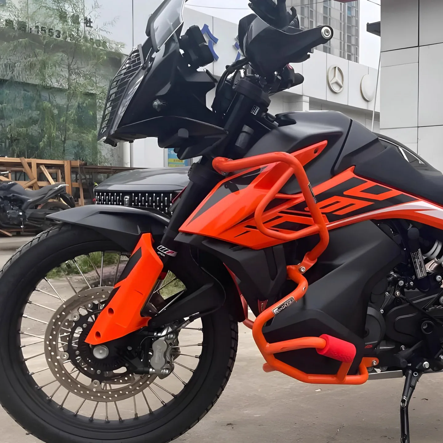 Motorcycle Bumper Frame Crash Bar Engine Guard Side Tank Protector For KTM 790 890 Adventura R 790ADV 890ADV R 2019-2024