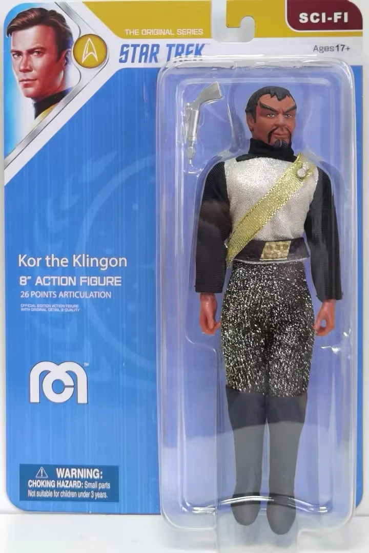 Original 8 Inch Mego Action Figure Star Trek MR.Spock Captain Benjamin Kor Quark Movie Character Collectible Toy Gift