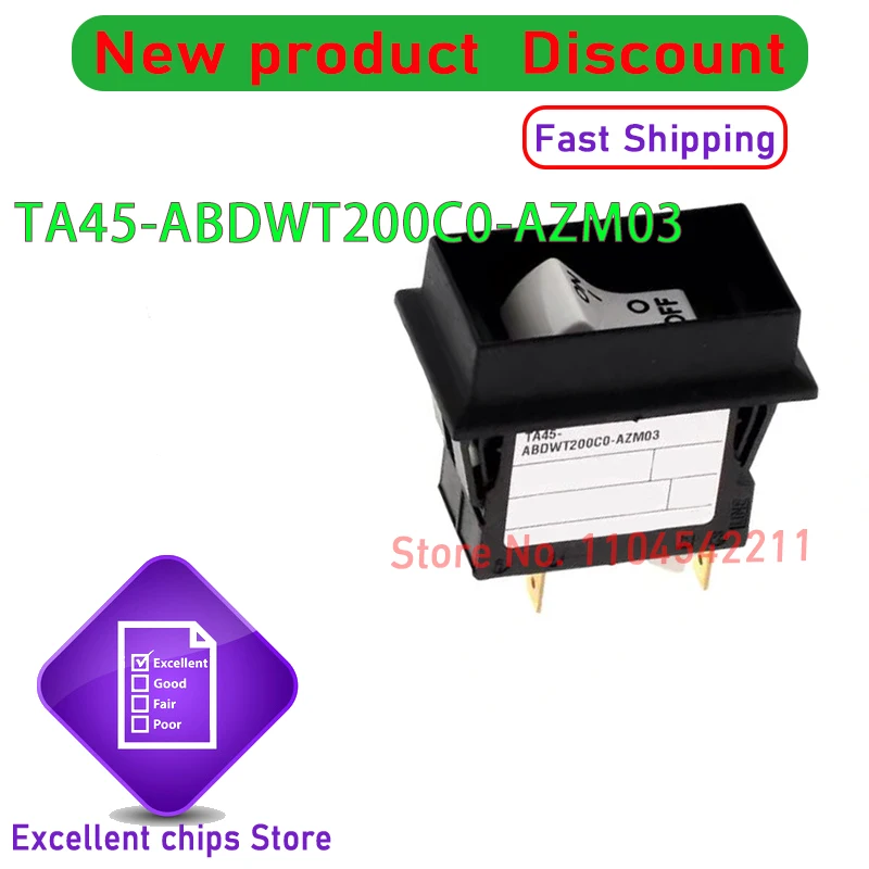 Original New TA45-ABDWT200C0-AZM03 ABDWT200C0-AZM03 4-pin circuit breaker switch 20A in stock  1pcs/lot