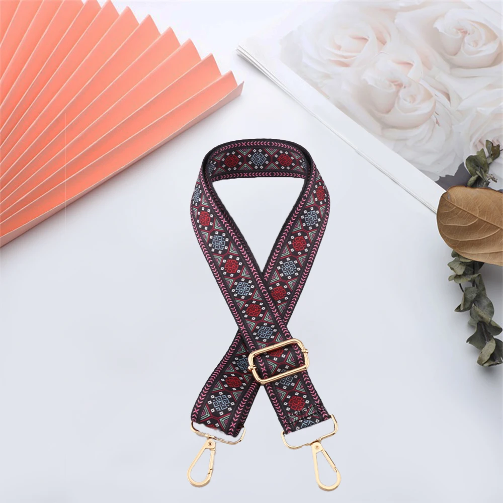 Shoulder Bag Strap Colourful Pattern Extender Accessories Wide New Fashion Canvas Replacement Crossbody Nylon DIY Handbag Strap