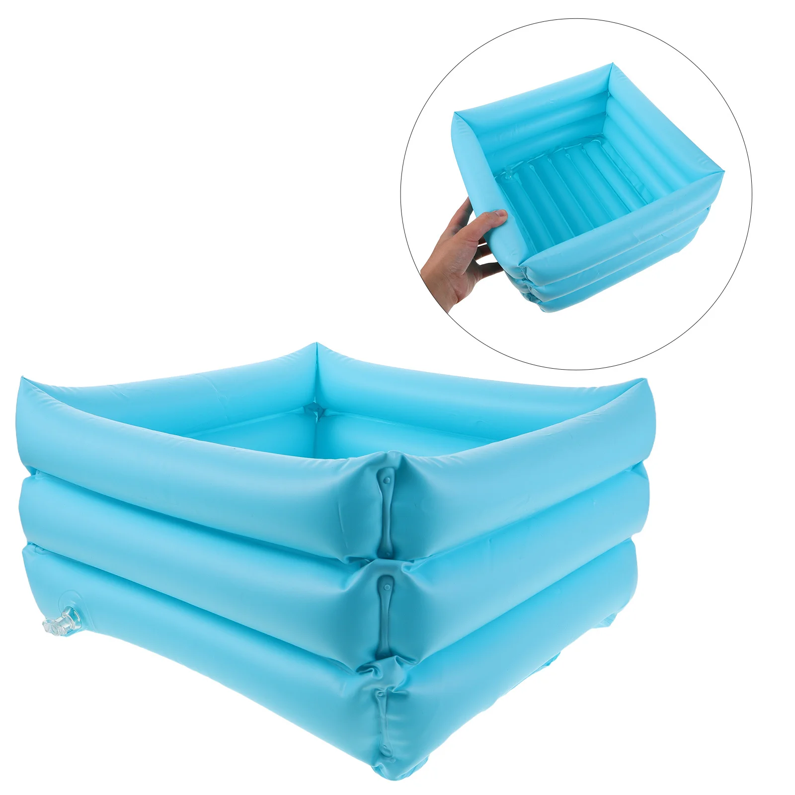

Inflatable Foot Wash Basin Foldable Portable Tub for Soaking Feet Fast Inflation Technology Home Camping Self Care Must Have