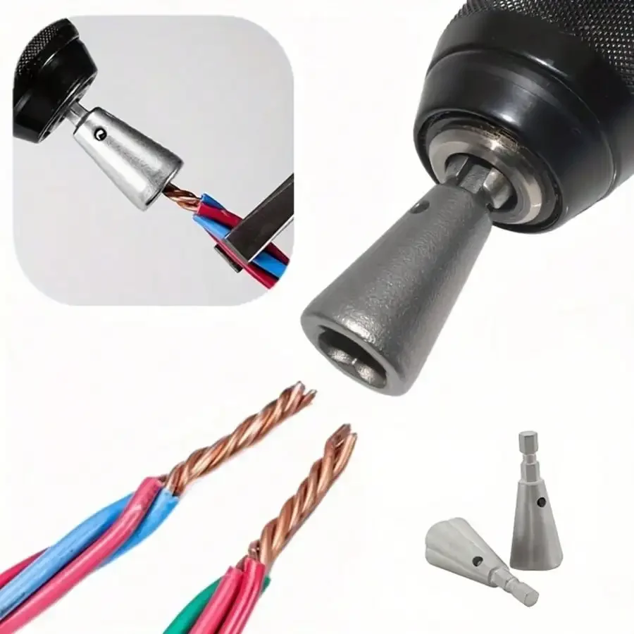 

1pc Carbon Steel Automatic Hex Handle Wire Tool, Universal Quick Wire Connector, Electrician Essential For Easy & Secure Electrical Parallel Wiring Connections