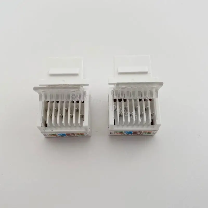 5pcs Cat6 Utp Module RJ45 موصل معلومات المقبس Keystone Q81E