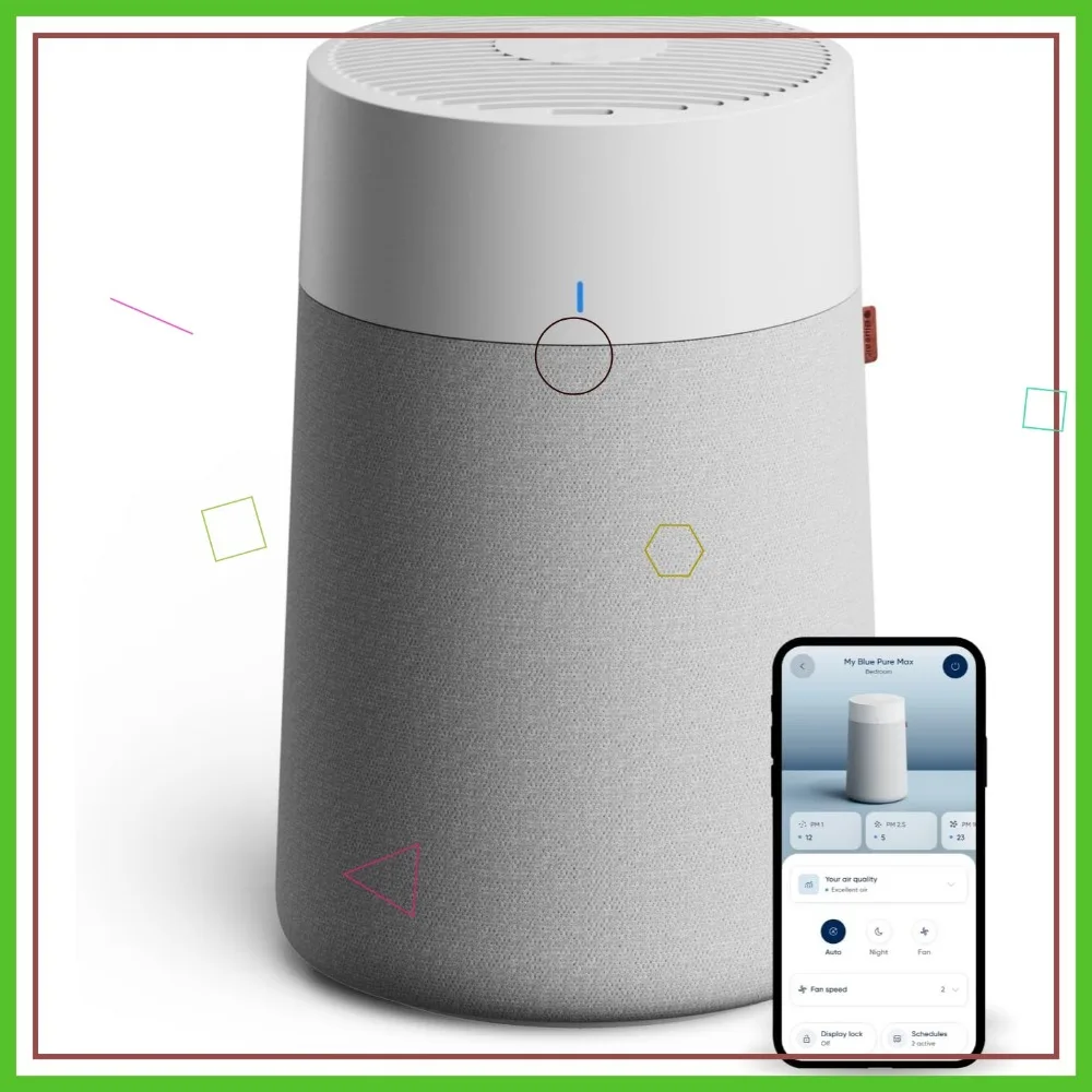 

HEPA Air Purifier for Small Rooms, Bedroom, Home - Cleans 926 sqft in 1 Hour, Removes Allergens, Dust, Smoke