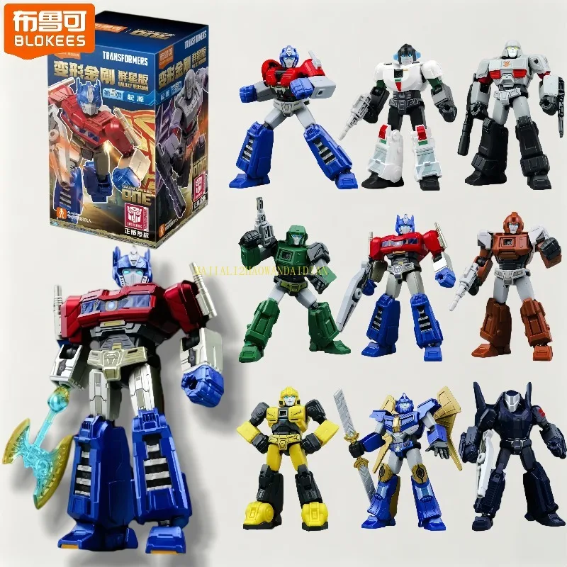 BLOKEES Transformers One Blocks GALAXY VERSION 5 Optimus Prime Sentinel Prime Movable Model Assembly Toys Ornament Birthday Gift
