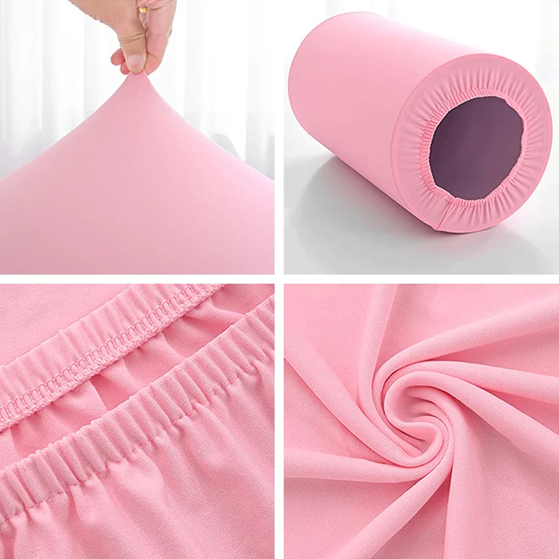White Wedding Party Cylinder Stand Covers Spandex Pedestal Pillar Covers Decoration Props for Dessert Table Backdrop Decor Cloth view 3