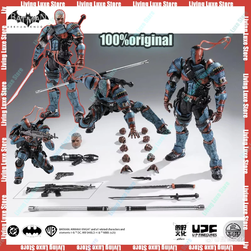 LPZZ ROUNO CUEURE DC002 1/12 Deathstroke Arkham Knight وحدة نهائية متحركة باتمان تحصيل نموذج عمل أنيمي الشكل لعبة