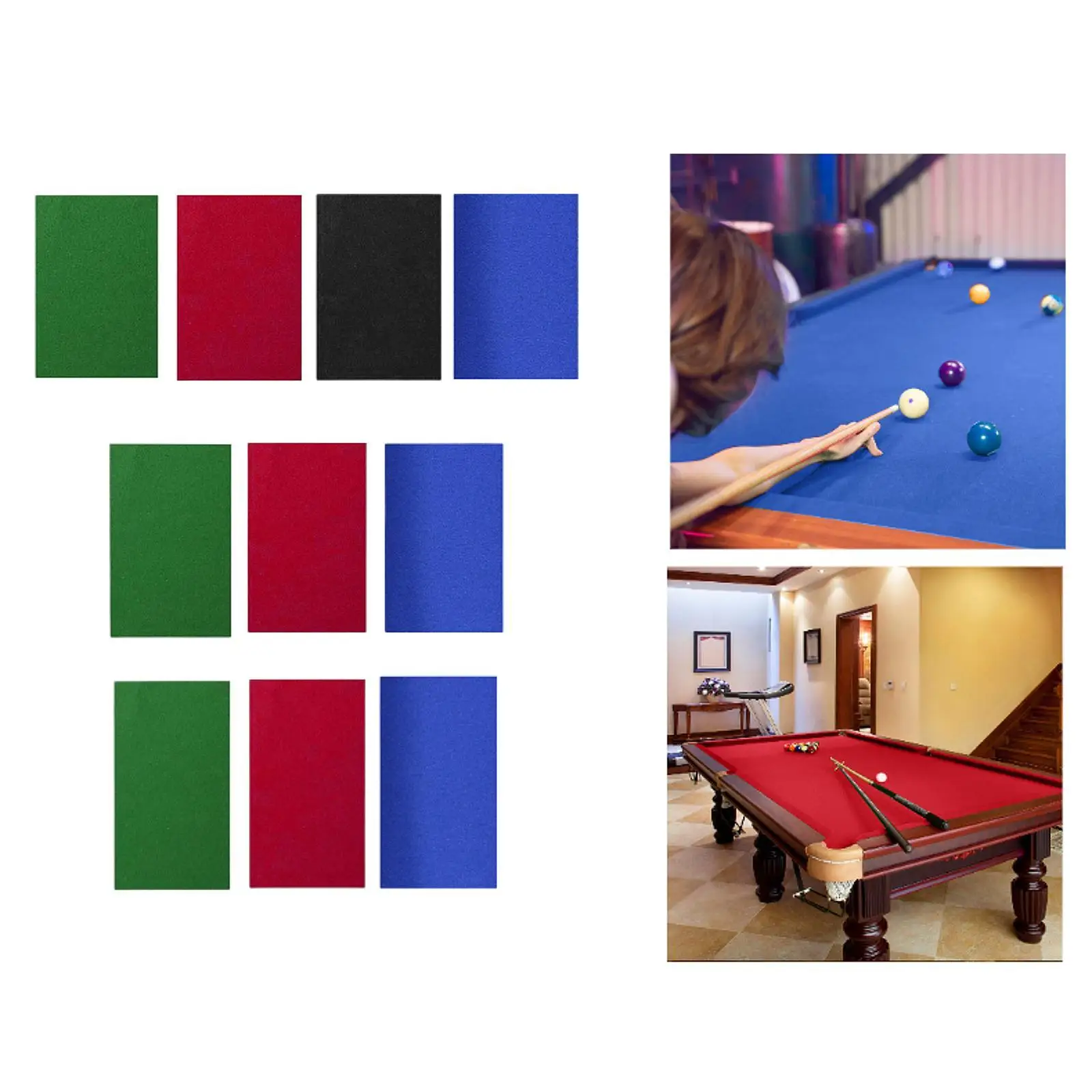 

Billiard Pool Table Cloth Pool Tablecloth Replacement Easy to Use, for Bar or Club Pre Cut Snooker Cloth Felt Billiard Cloth