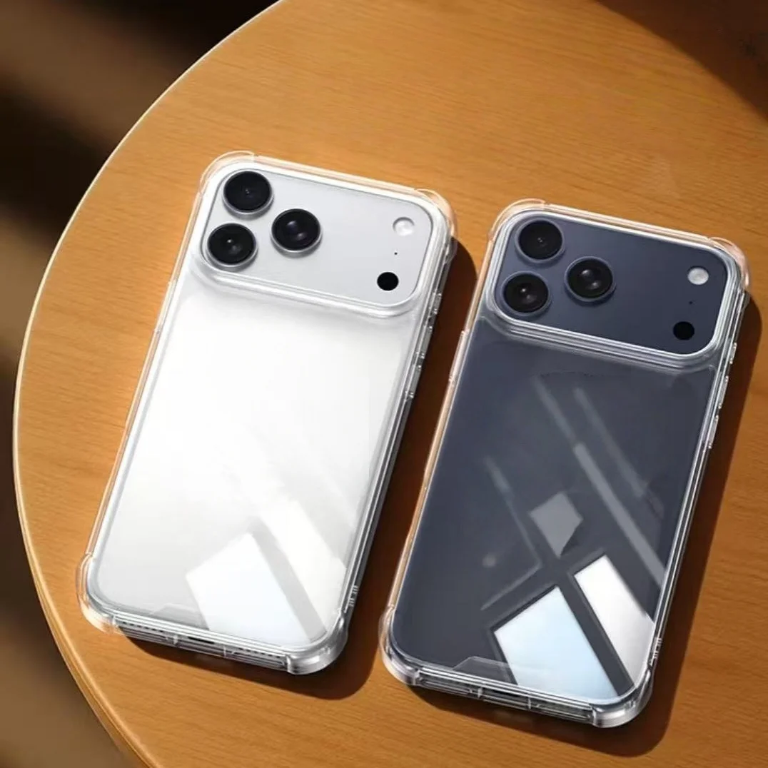 

Transparent TPU Case for iPhone 17 Pro Max Shockproof Clear Soft Cover Compatible with 16