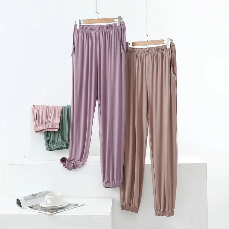 بالإضافة إلى حجم السراويل النسائية عارضة مع جيوب عالية الخصر مشروط اليوغا السراويل مدبب الكاحل فضفاضة تناسب #4