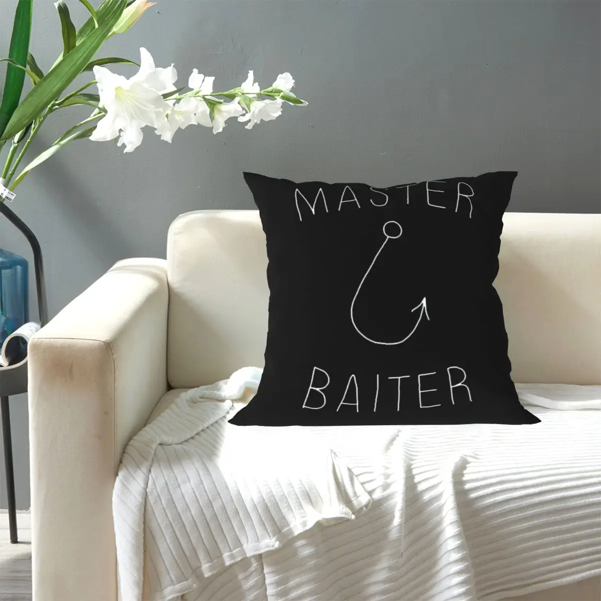 Master Baiter Square Pillowcase Pillow Cover Cushion Decor Comfort Throw Pillow for Home Bedroom