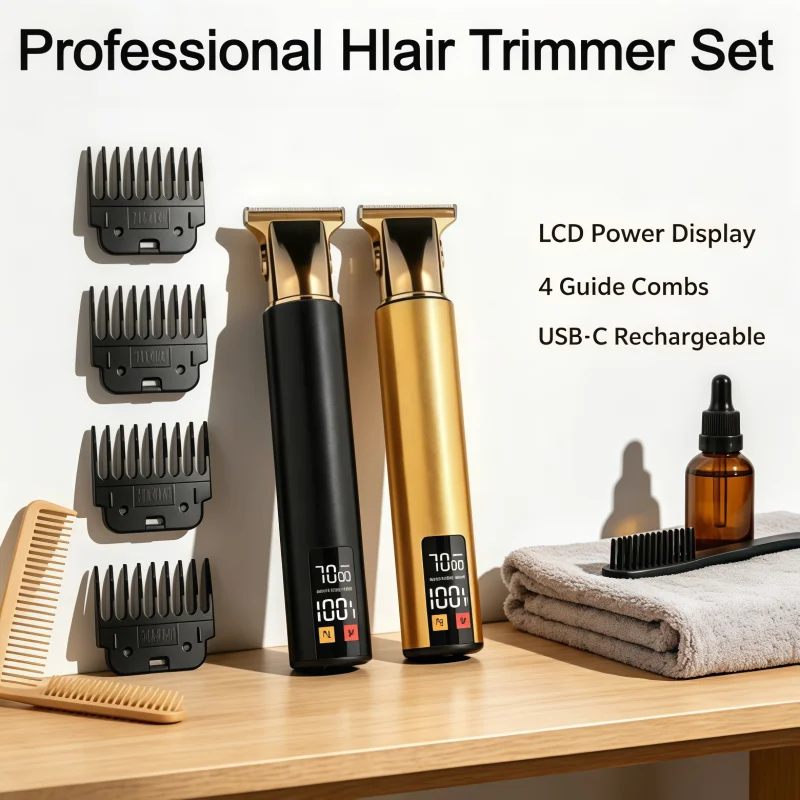 2026 New Vintage T9 Hair Clippers - Rechargeable Men's Shaving Tools - Professional Hairdresser Electric Hair Clippers