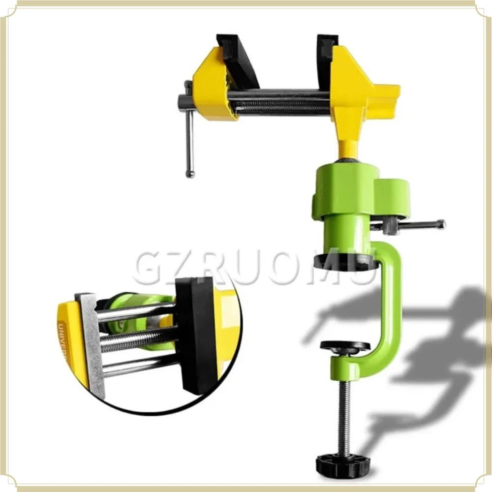 Multifunctional 3-Axis Universal Aluminum Bench Vise 360° Rotatable High Precision Micro Fixing Clamp Household Fixture Tool