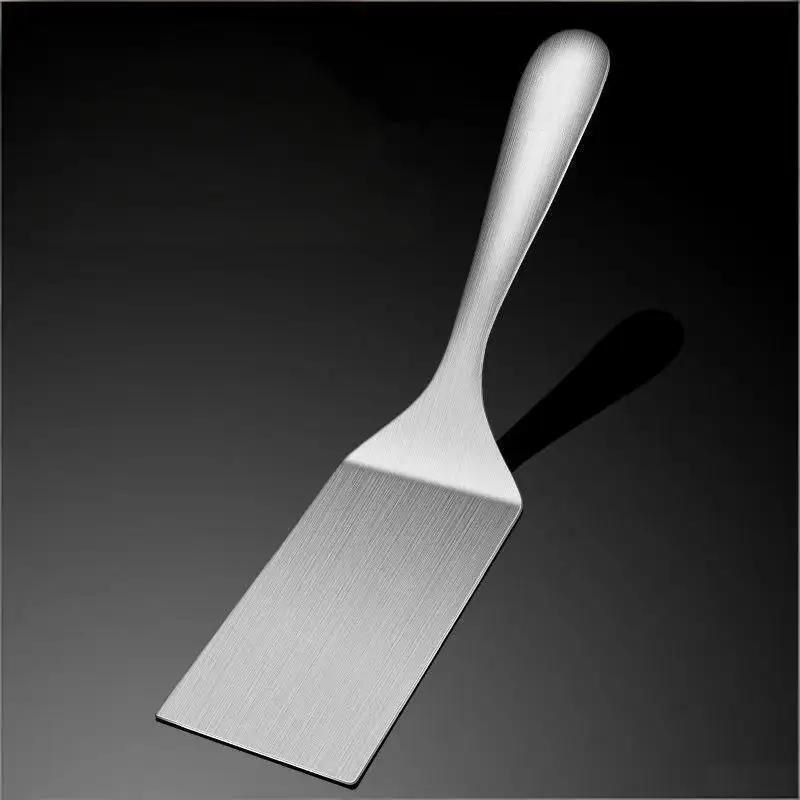Small Stainless Steel Spatula Grill Turner Frying Shovel Mental Cooking Turner for Kitchen