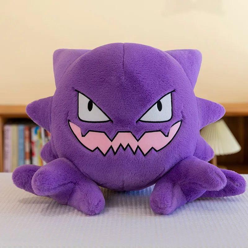 البوكيمون Kawaii Gastly ألعاب من نسيج مخملي محشوة دمية لطيف شبح وسادة الاطفال عيد الميلاد هدية عيد الميلاد دمية محبوب لينة مثالية للأطفال