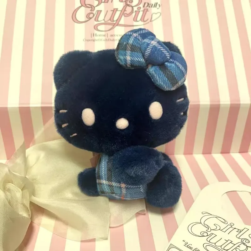 ファッション漫画サンリオブルーハローキティ人形アニメキーホルダーかわいい漫画キーホルダーバッグ車のキーアクセサリー女の子の誕生日プレゼント