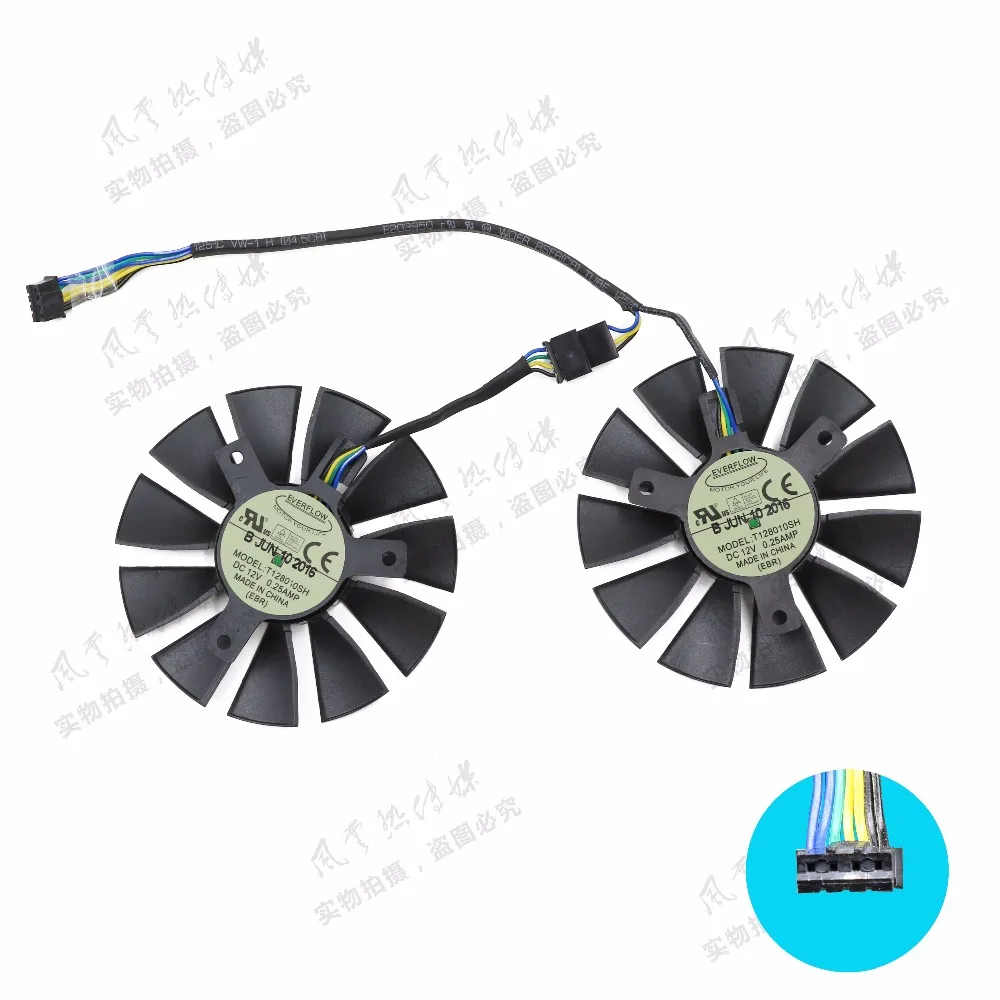 New Original for STRIX RX460 RX560 Graphics card cooling fan T128010SH DC12V 0.25A