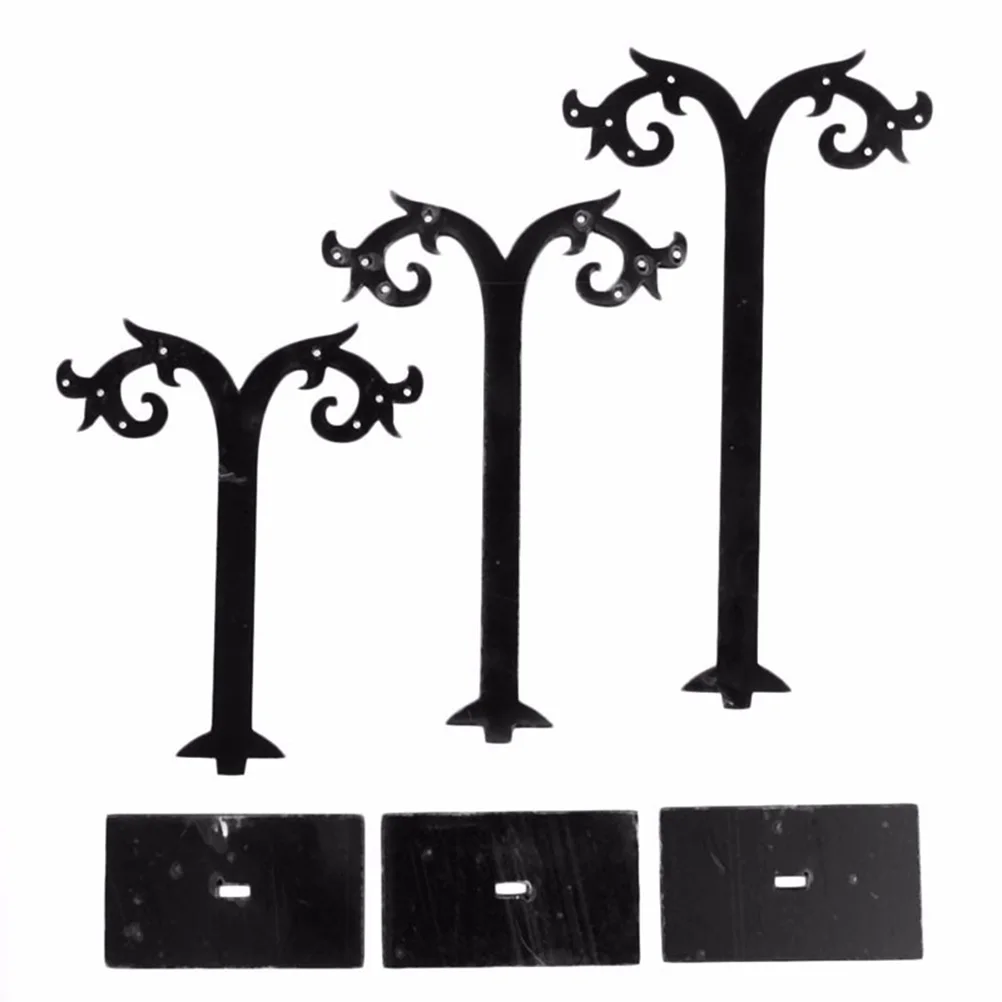 

3Pcs T Shape Earrings Display St Acrylic Holder Jewelry ganizer Rack for Earring Bracelet Key Storage