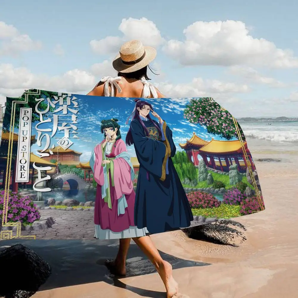 The Apothecary Diaries Anime Microfiber Beach Towel Absorbent Quick Dry Soft Yoga Swimming Resort Mountain Climbing Towel