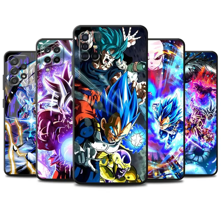 

Soft Shell Phone Case for Samsung Galaxy Note9 Note8 Note20 Ultra S9 S10e S8 Note10 Plus S10 Plus Dragon Ball Cartoon Cool Goku