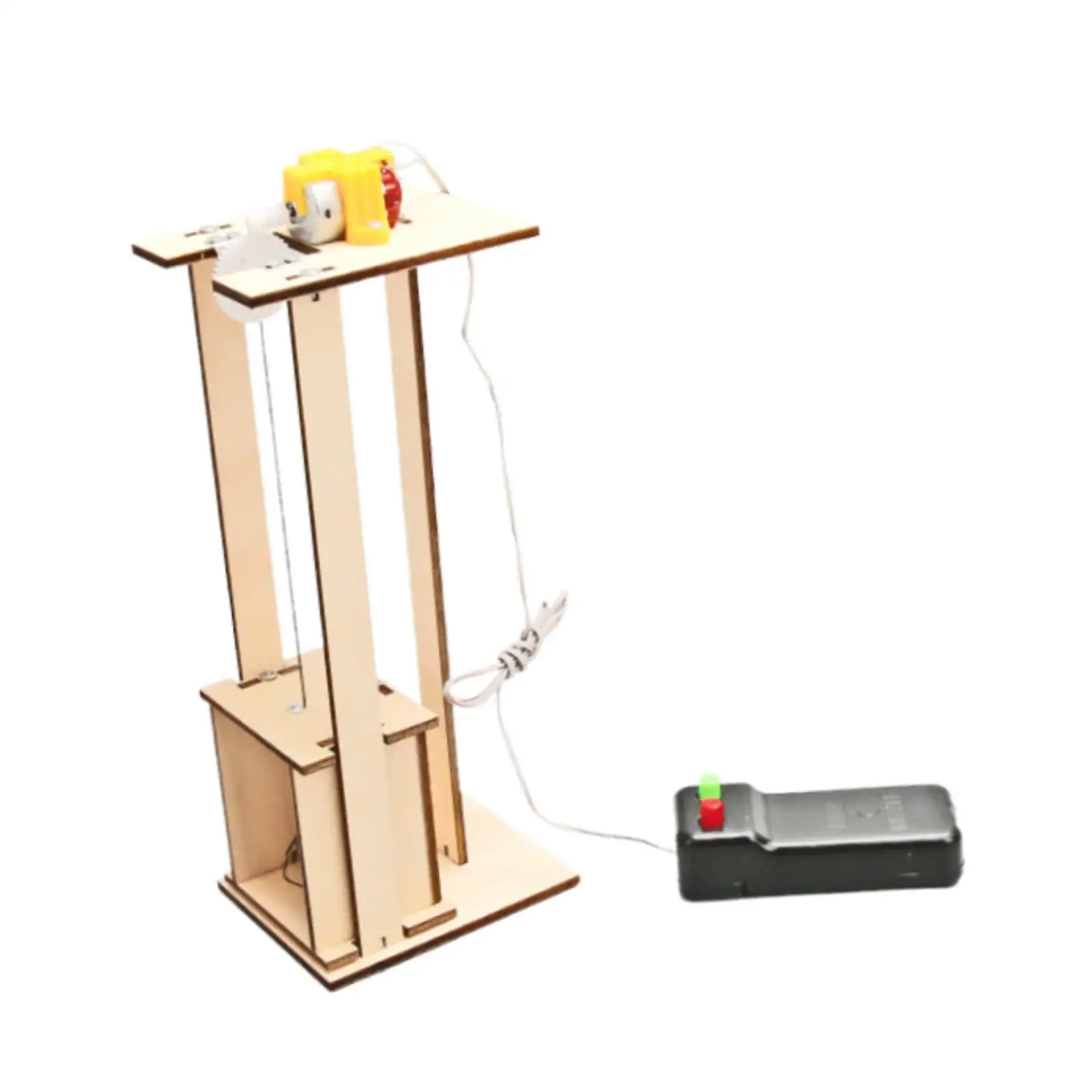 DIY Elevator Model Kit Science Experiment Interactive Early Learning Lift Educational Toy for Gift Boys Girls Children