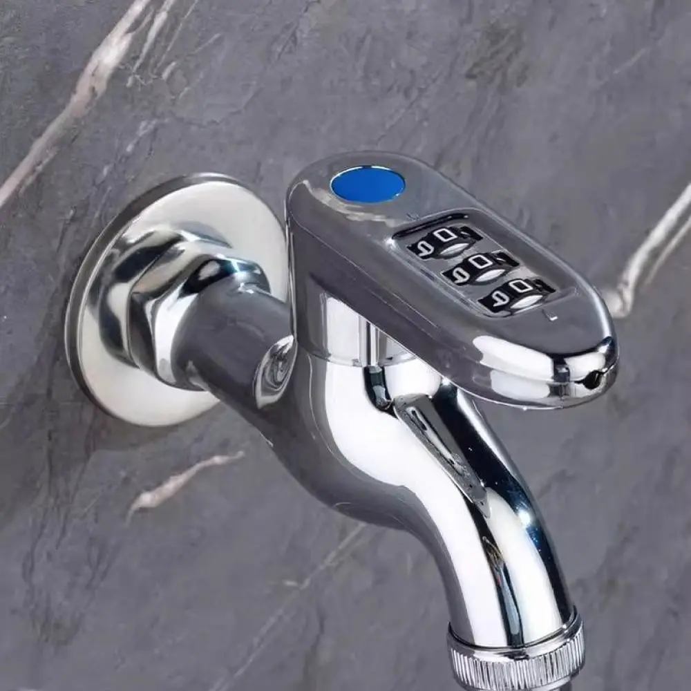 Outdoor Brass Security Tap With Password Lock Anti Theft Garden Water Faucet Durable Irrigation Spigot Quick Hose Connector