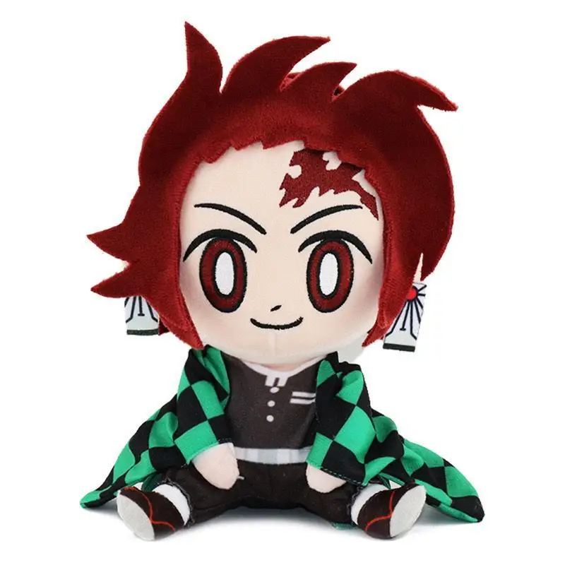 Demon Slayer Plush Doll Tanjirou Nezuko Zenitsu Anime Cosplay Stuffed Toy Kimetsu No Yaiba Game Plushie Figure Kid Xmas Gifts