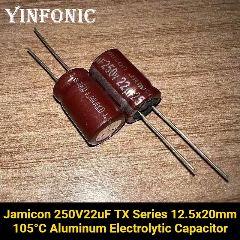 5 pièces/20 pièces Jamicon 250V22uF série TX 12.5x20mm 22uF/250V 105 ° Condensateur électrolytique en aluminium C