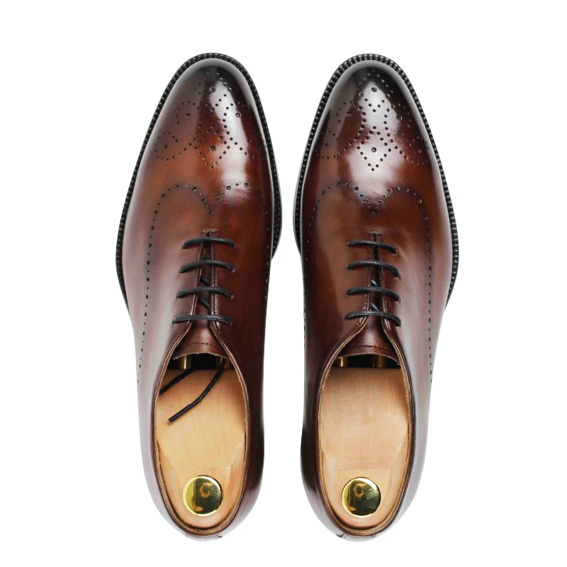 Handgemaakte herenschoenen Nieuwe leren herenschoenen - Duurzaam, comfortabel, ademend en stijlvol