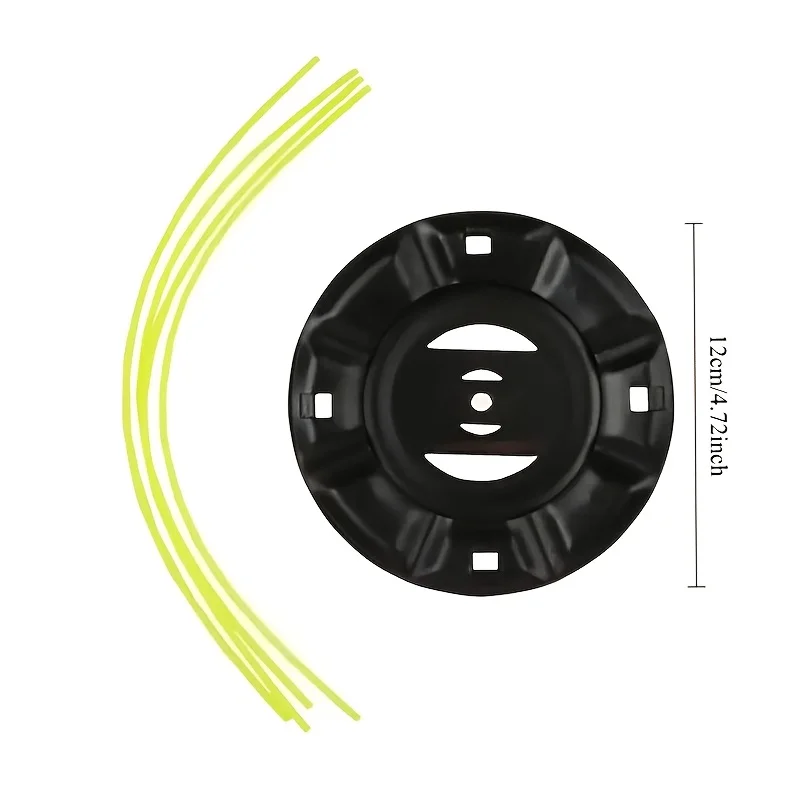 Strimmer Grass Head Trimmer Brush Lawn Mower Solid Steel Wire Wheel Garden Head Thread Line String Saw Grass Brush Mower Head