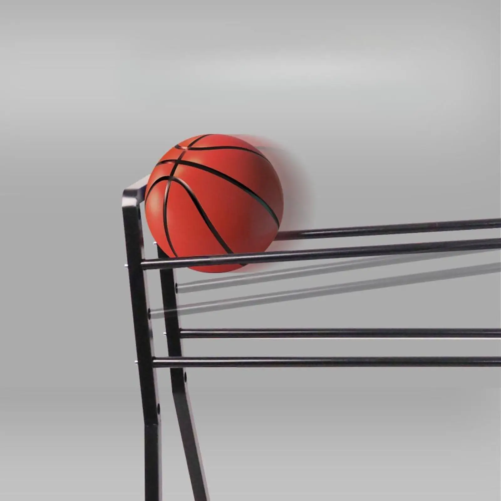 Stable Frame Basketball Rack Rolling Ball Organizer Large Storage Cart with Brake System for Garage or Indoor Sports