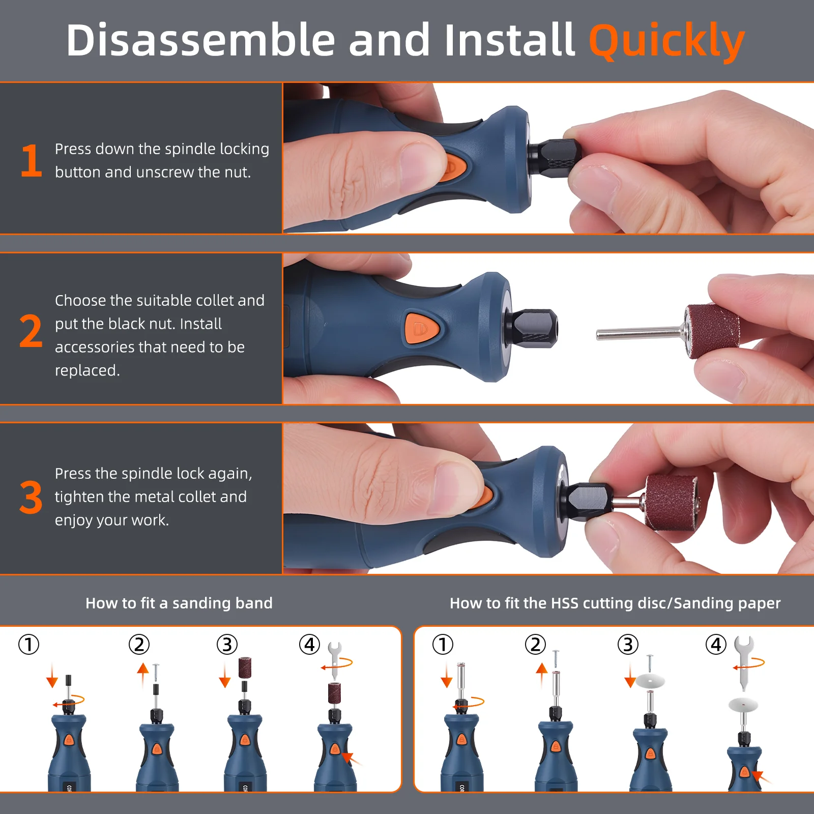 عالية الطاقة اللاسلكي الحفر الكهربائية طاحونة DC7.4V 1100mAh النجارة الحفر قلم نقش صغير الروتاري 5 أداة مجموعة للاختيار #6
