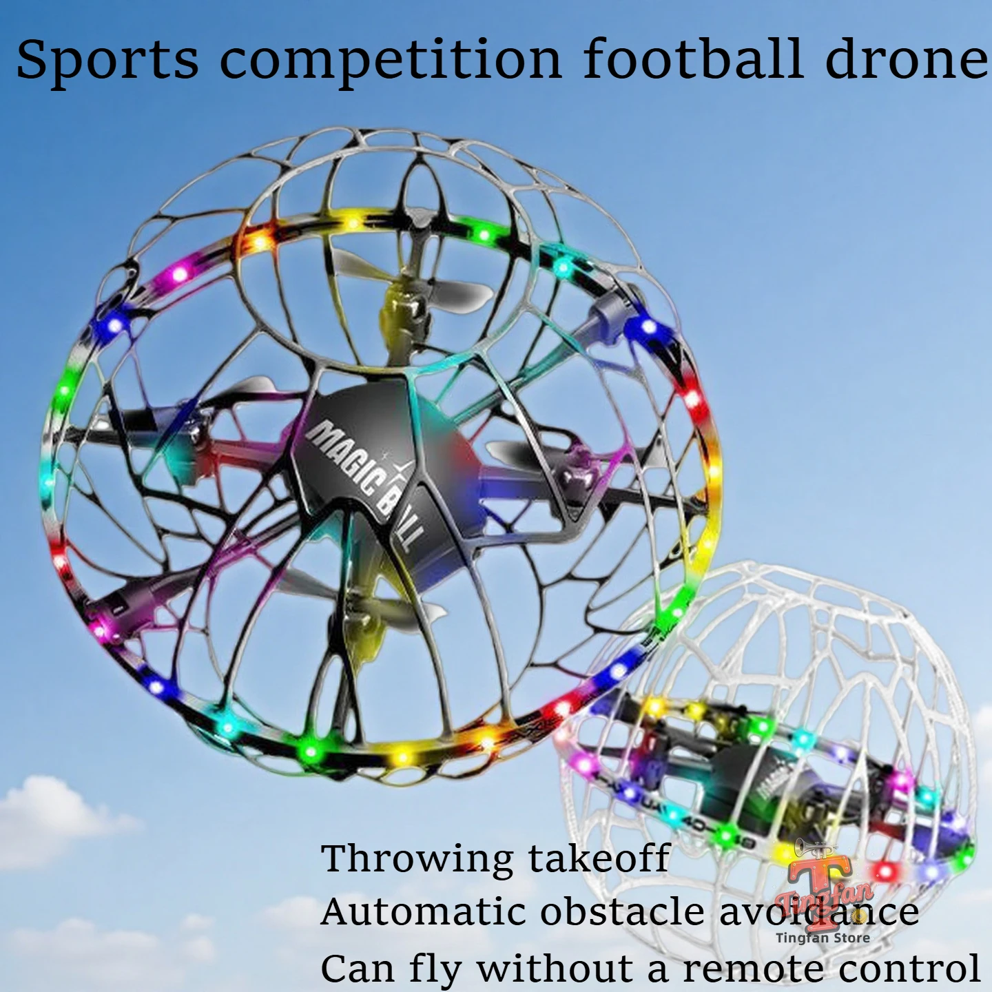 

4DRC V49 Drone for Soccer Competition WiFi Fpv Obstacle Avoidance Helicopter Fixed Height RC Flying Ball Toys Starter Gifts