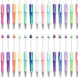 New UV Gradient Beadable Pen Creative Students DIY Handmade Plastic Beading Pen Plastic Ball Pen