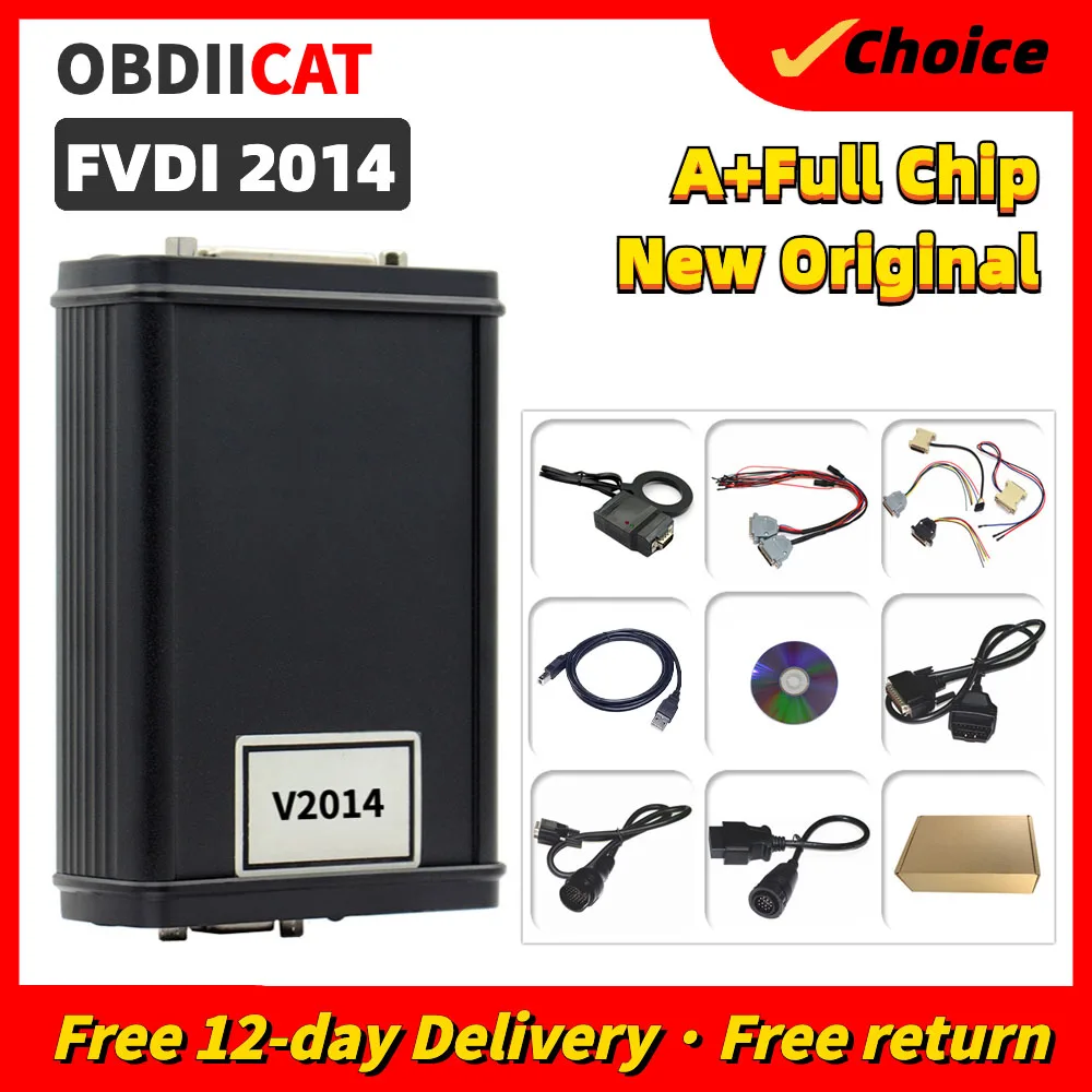 High Quality FVDI 2014 ABRITES Full Commander OBD2 Auto Diagnostic Scanner Key Programmer Unlimited With 18 Software