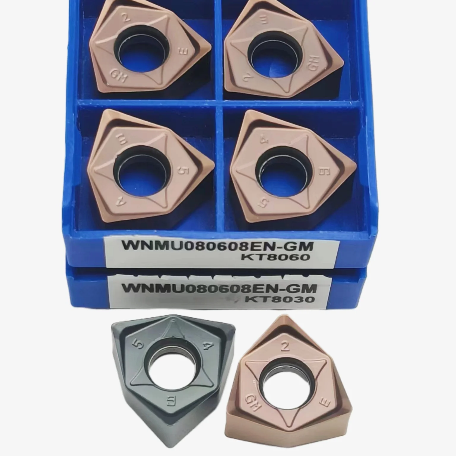 10pcs WNMU080608 Face Milling Inserts WNMU080608EN GM KT8030 KT8060  Mill Tungsten Carbide Cutter Lathe Turning Tool