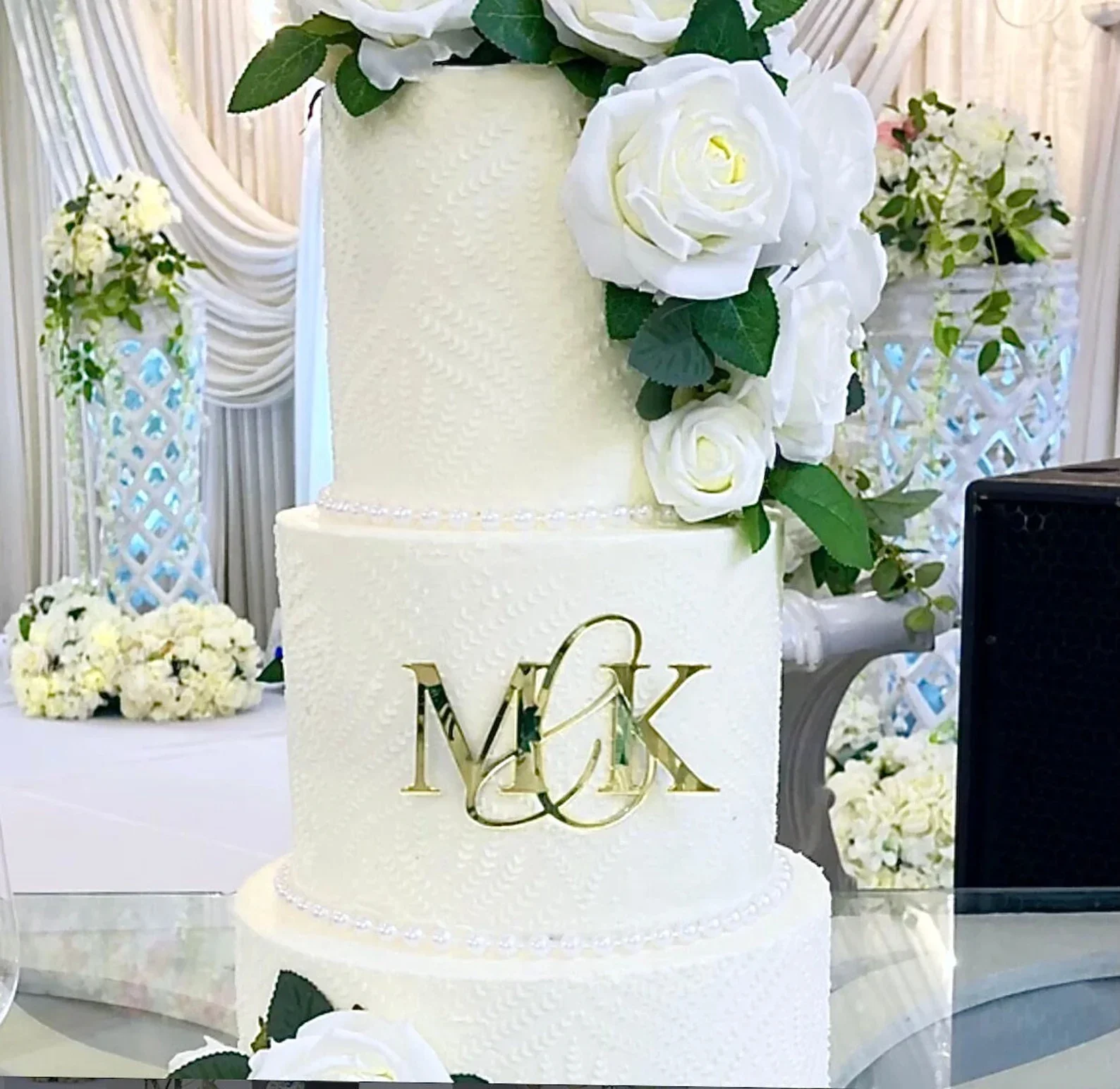 Custom Initials Acrylic Wedding Cake Charm Topper  Custom Script Acrylic Cake Toppers for Wedding Rustic Party Cake Decoration