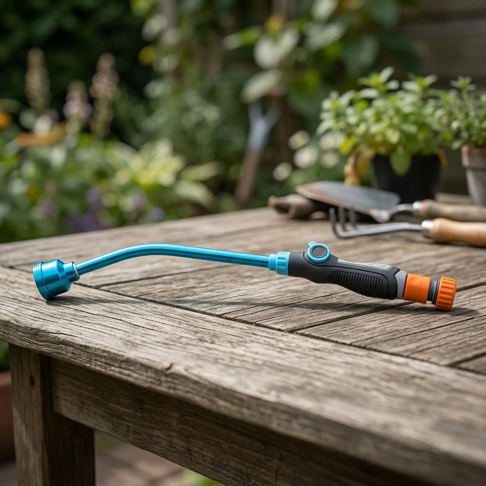 Detachable Garden Hose Nozzle 1000 Hole Long Pole Aluminum Watering Wand With For TPU Handle For Plant Flower Shrub Lawn Irrigat