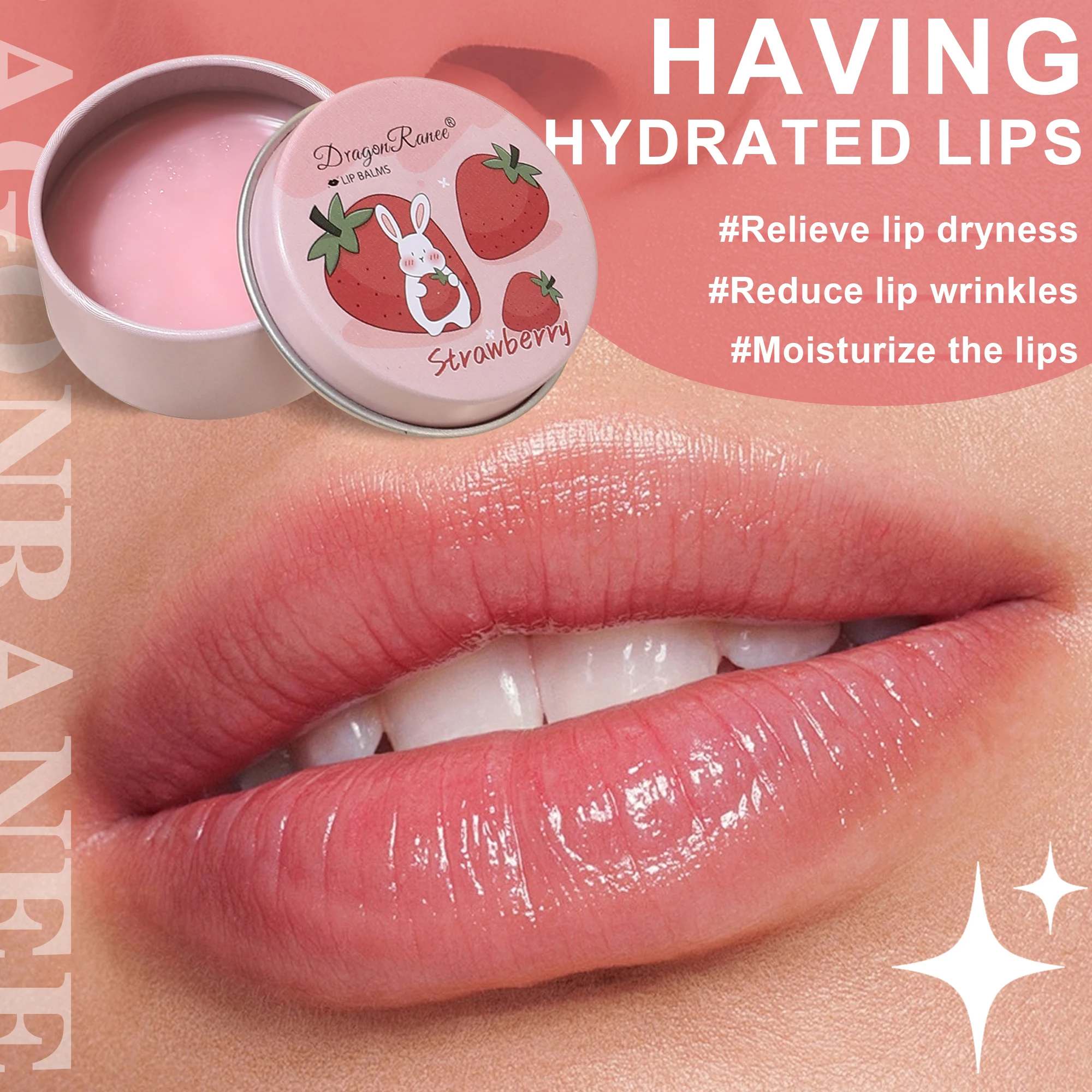 Balsamo per labbra idratante, nutriente, che cambia colore, idratante, impermeabile, schiarente, balsamo per labbra non grasso, regalo di San Valentino, balsamo per labbra idratante a lunga durata