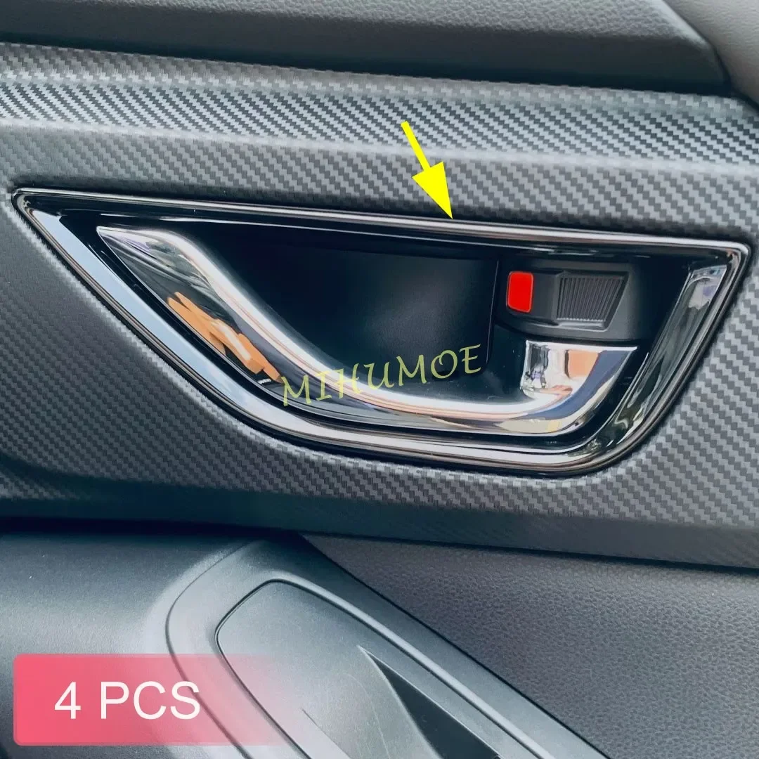 

Для Subaru Impreza Crosstrek 2024 2025 глянцевая черная внутренняя дверная ручка накладки стильные аксессуары